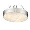 Z-Lite Anders Semi Flush Mount, 3-Light, 22 In.W x 21.25 In.H, Polished Nickel/marbling 1944SF22-PN-LED - alternate 2